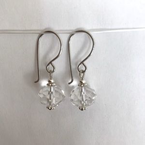 Crystal faceted bead earrings